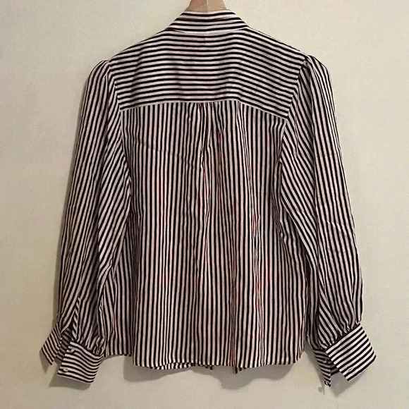 NWT Maeve Tie Neck Blouse - Picture 7 of 15